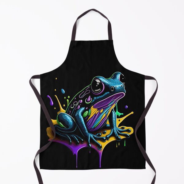 Item preview, Splash Art of a Cute Colorful Frog designed and sold by allovervintage.