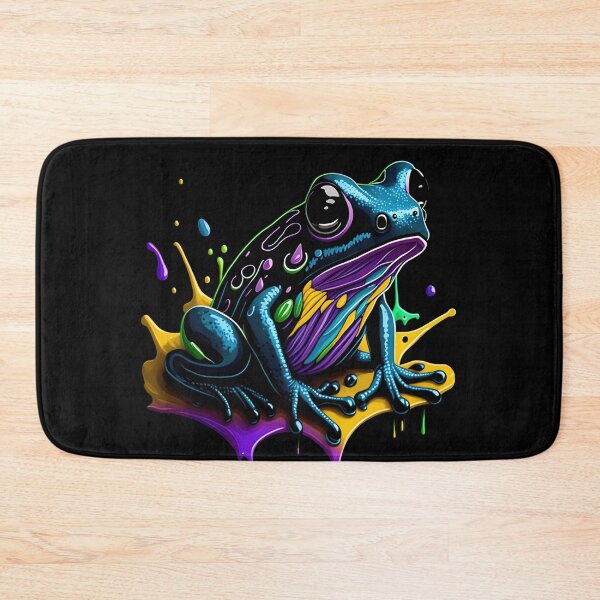 Item preview, Splash Art of a Cute Colorful Frog designed and sold by allovervintage.