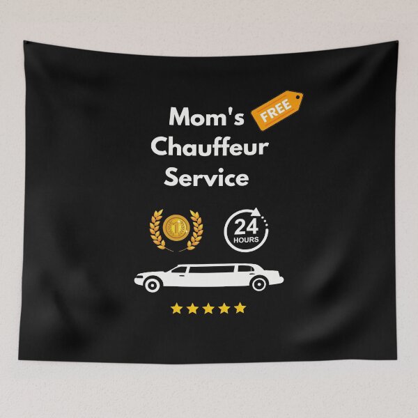 Item preview, Mom Chauffeur Funny Taxi Mom limousine chauffeur mom cab designed and sold by Artstastic.