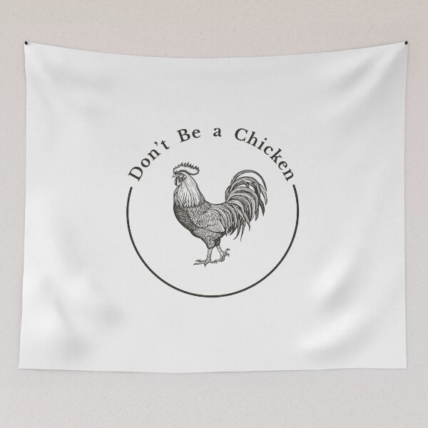Item preview, Don't Be a Chicken Vintage Rooster Design designed and sold by semisoberme.