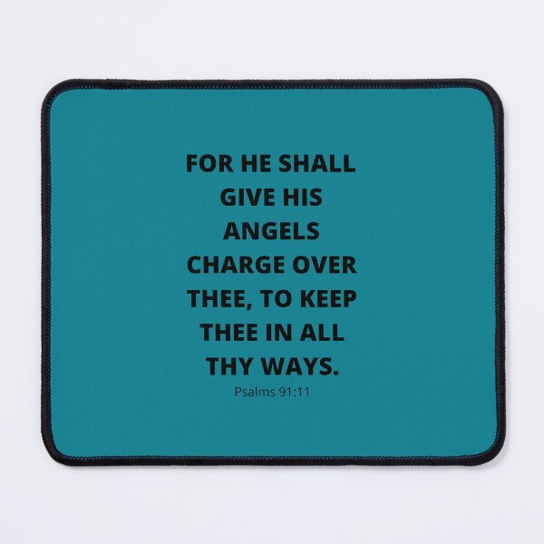 Item preview, Their angels charge upon you, passage from Psalm 91:11 designed and sold by raynelcas.