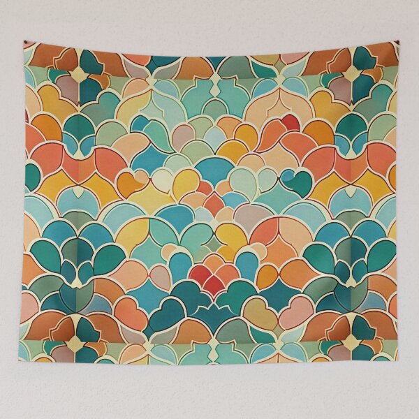 Item preview, Eastern Arabesque pastel colors for finest home decoration. designed and sold by paulo silveira.