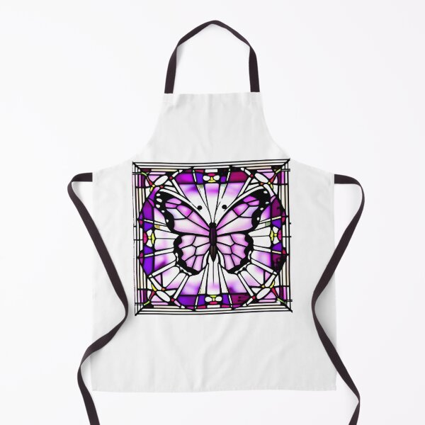 Aperçu de l'œuvre Beau papillon de vitrail violet rose créée et vendue par ScythianArts.