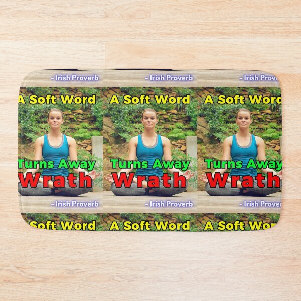 Item preview, Irish Proverb - A Soft Word Turns Away Wrath designed and sold by IrishProverbs.