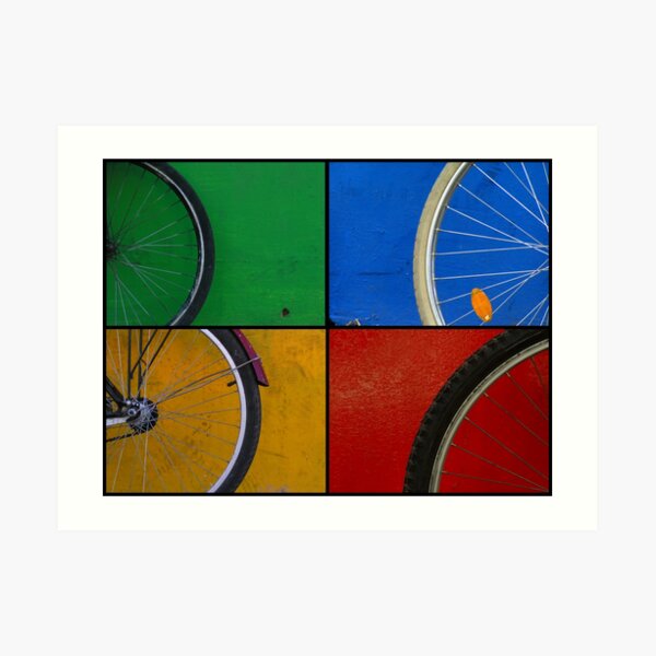 Bike Wheels Art Print