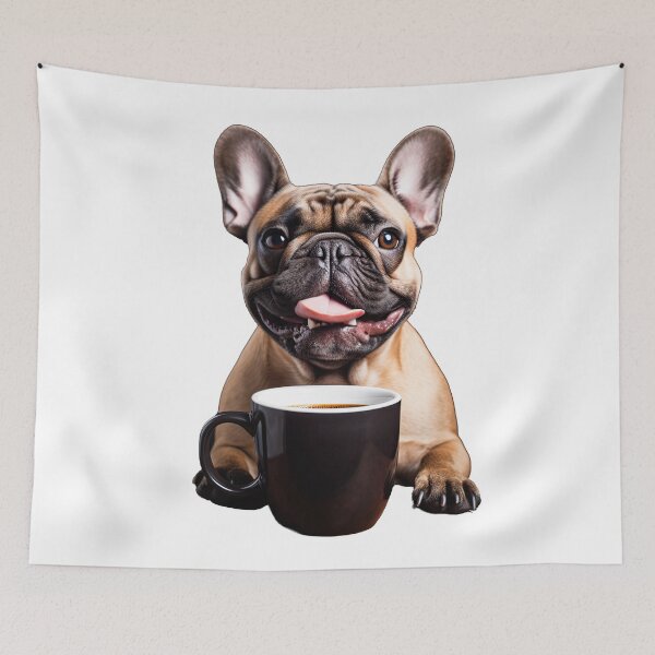 Item preview, French Bulldog Frenchie Coffee for Caffeine Lovers  designed and sold by ClawedCreations.