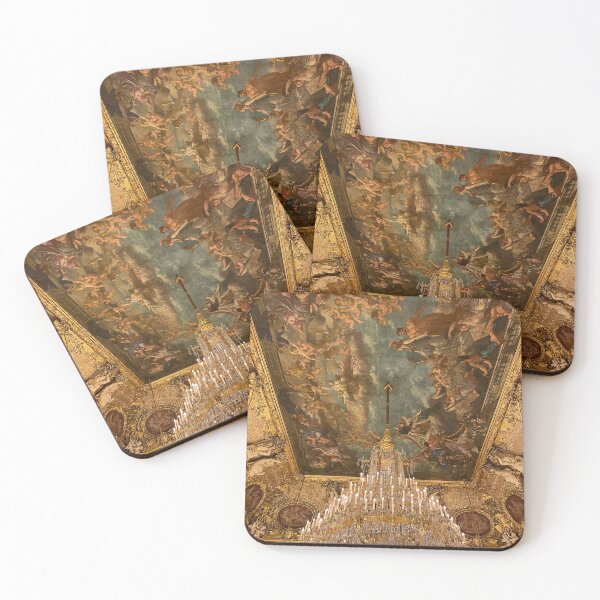 Item preview, Louvre Ceiling Fresco with Chandelier  designed and sold by kathrynhw.