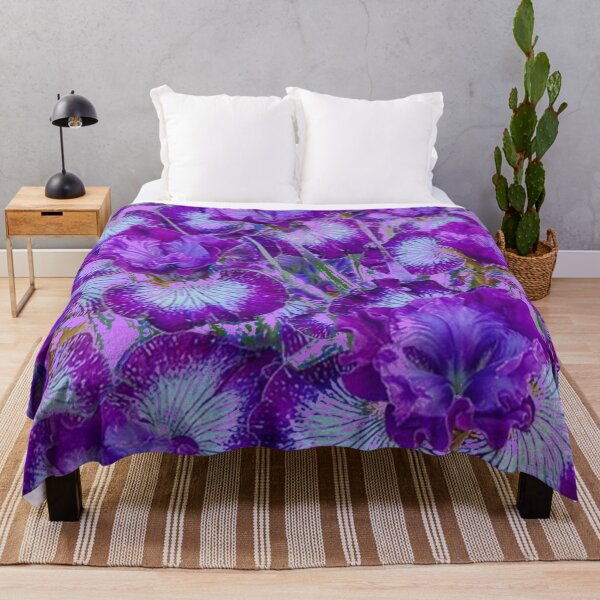 Item preview, LILAC PURPLE SIBERIAN IRIS FLOWERS GARDEN ART designed and sold by sharlesart.