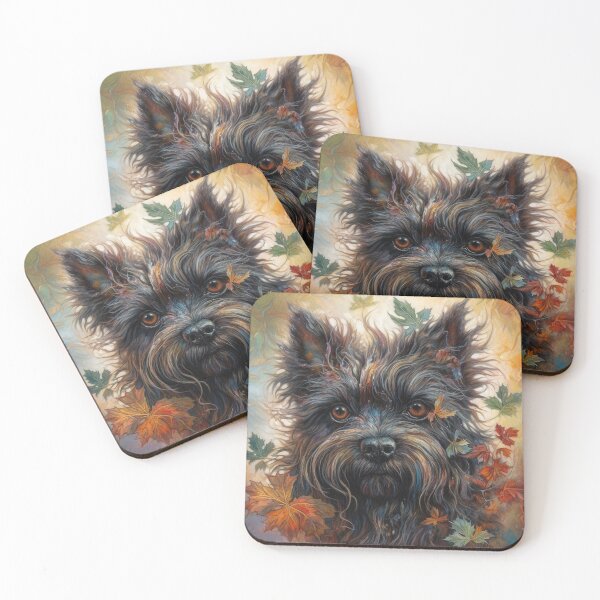 Item preview, Affenpinscher Floral Dog Art 5 designed and sold by DiatomDesigns.
