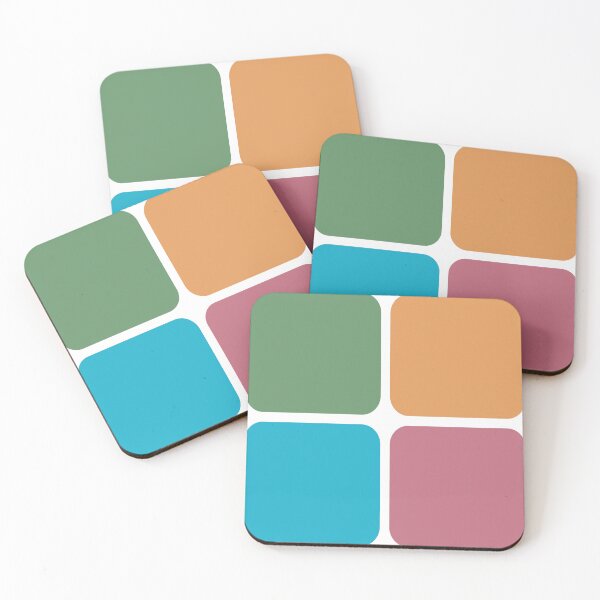 Item preview, Large Tiles in Four Colors designed and sold by PSCSCo.
