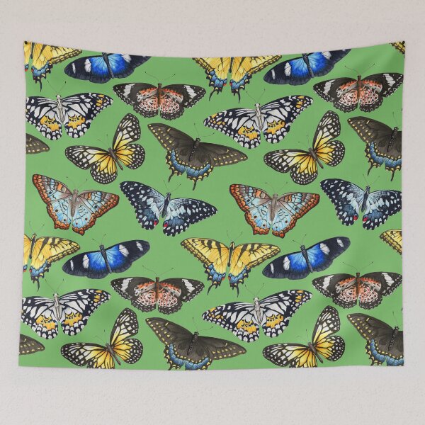 Item preview, Butterflies - Green designed and sold by Elizabeth Weglein.