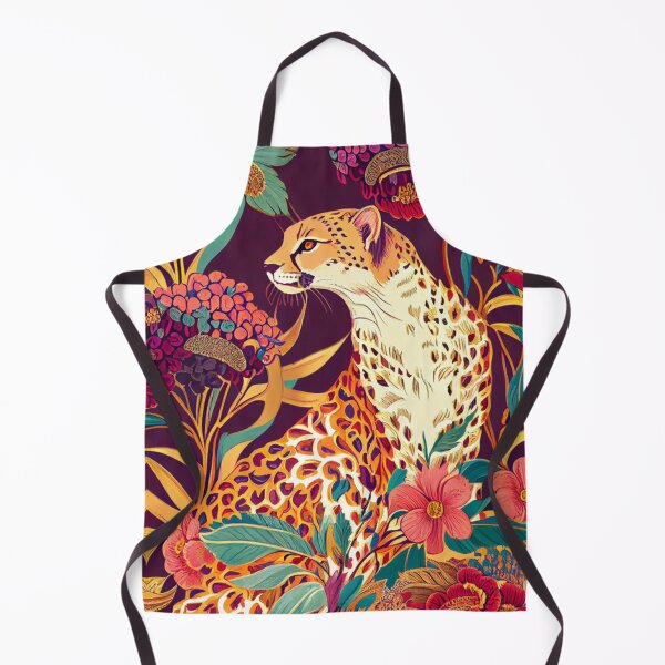 Item preview, Cheetah and flowers Pattern designed and sold by zoldi.