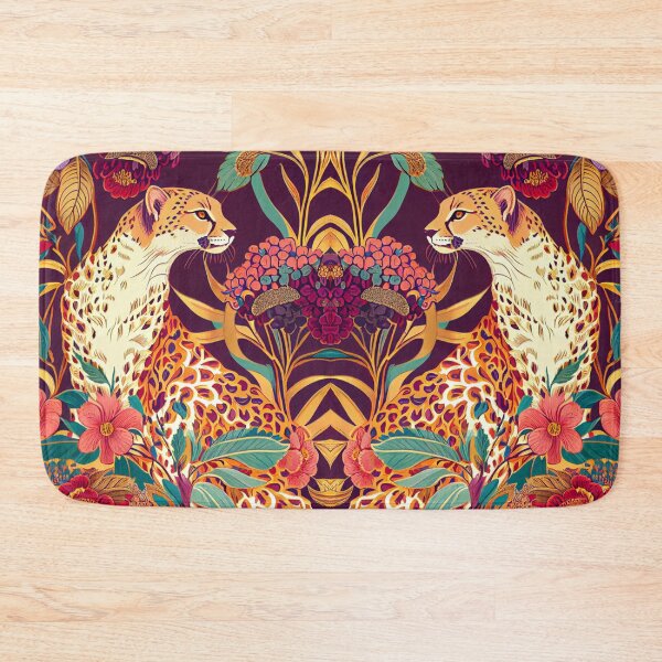 Item preview, Cheetah and flowers Pattern designed and sold by zoldi.