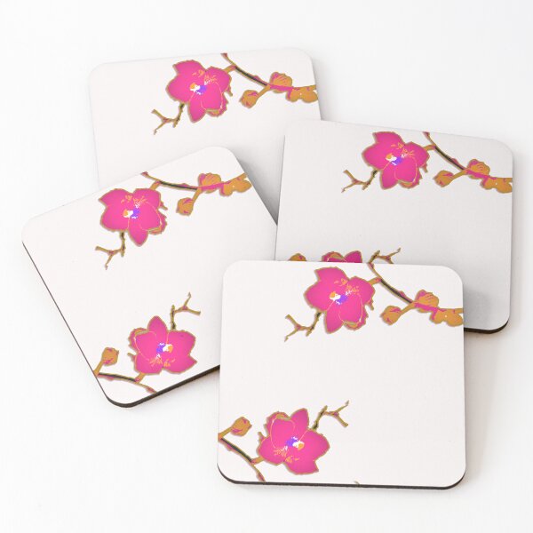 Item preview, Orchids on pink chalk designed and sold by efgracearts.