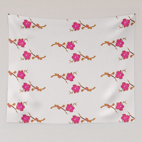 Item preview, Orchids on pink chalk designed and sold by efgracearts.