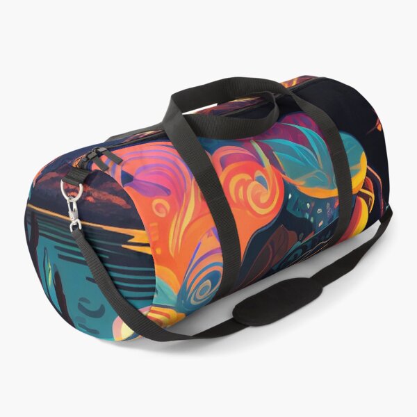Item preview, Lake Atitlan 'Mayan Volcano Medicine Woman' Colourful Psychedelic designed and sold by ga-arts.