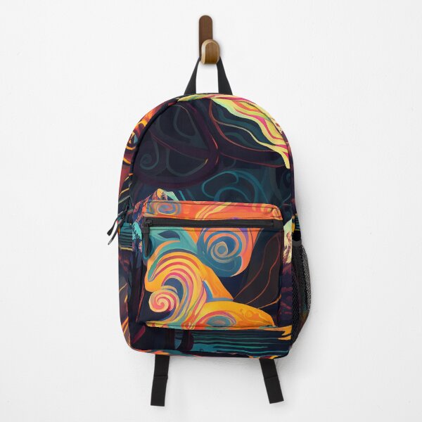 Item preview, Lake Atitlan 'Mayan Volcano Medicine Woman' Colourful Psychedelic designed and sold by ga-arts.