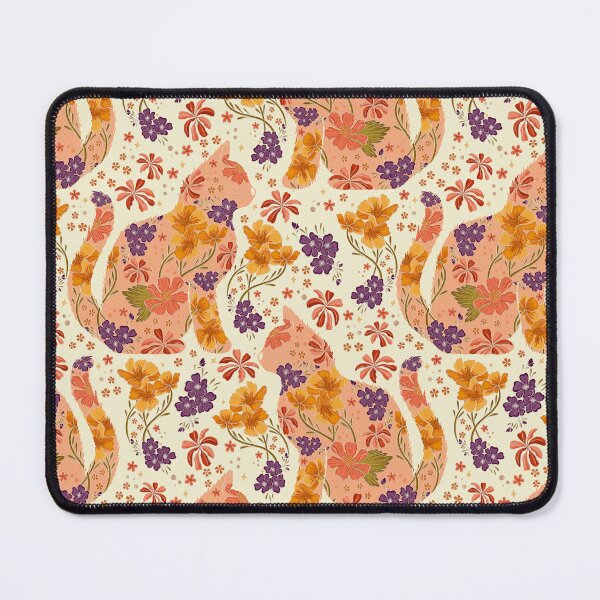 Item preview, Floral Cat - Peach designed and sold by Meganlaine.