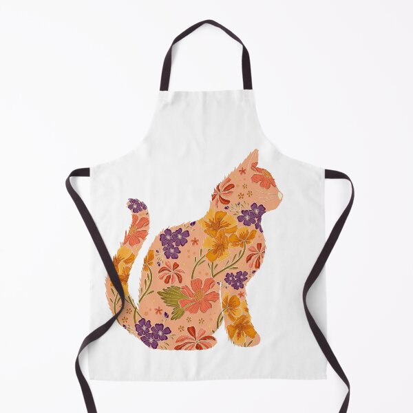 Item preview, Floral Cat - Peach designed and sold by Meganlaine.