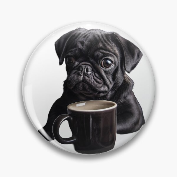 Item preview, Pug and Coffee for Caffeine Lovers  designed and sold by ClawedCreations.