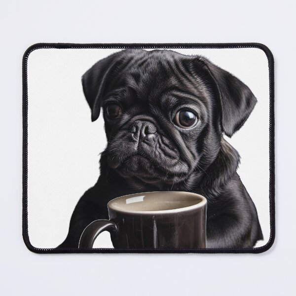Item preview, Pug and Coffee for Caffeine Lovers designed and sold by ClawedCreations.