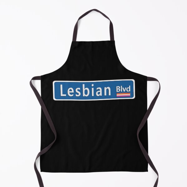 Item preview, Street Sign Lesbian Blvd with Pride Flag designed and sold by TheirChoice.