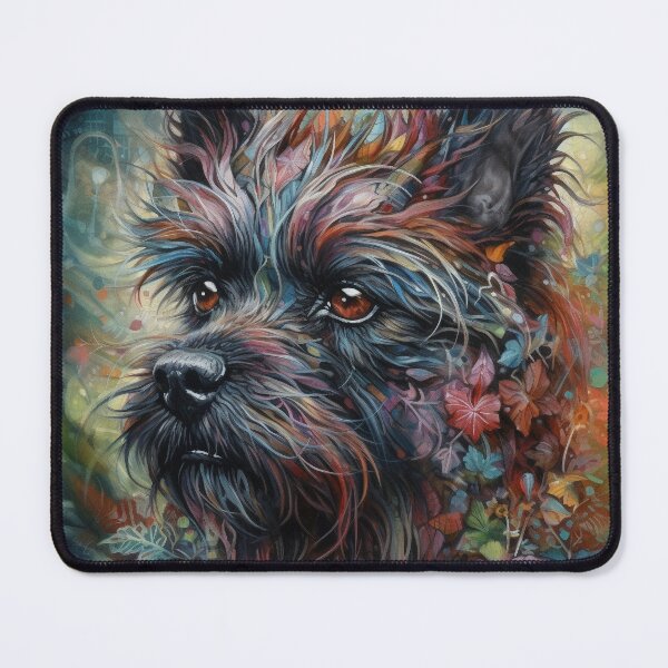 Item preview, Affenpinscher Floral Dog Art 6 designed and sold by DiatomDesigns.