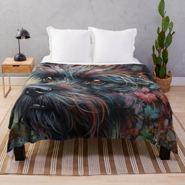 Item preview, Affenpinscher Floral Dog Art 6 designed and sold by DiatomDesigns.