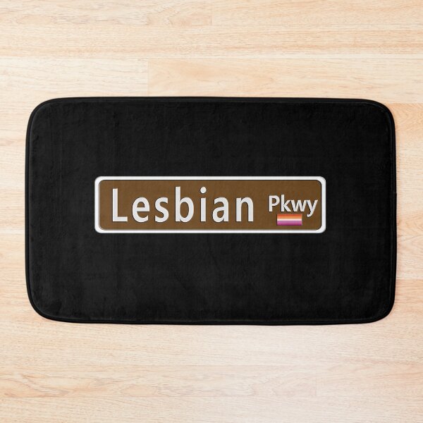 Item preview, Street Sign Lesbian Pkwy with Pride Flag designed and sold by TheirChoice.