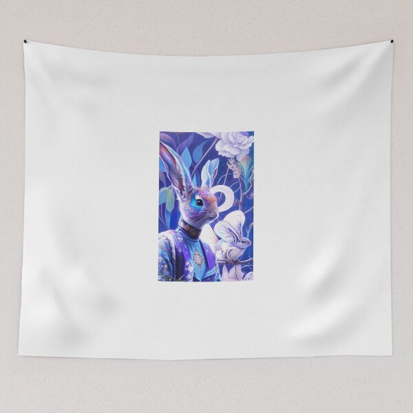 Item preview, Easter Cute Rabbit In Wild Floral  designed and sold by Nicesiri.