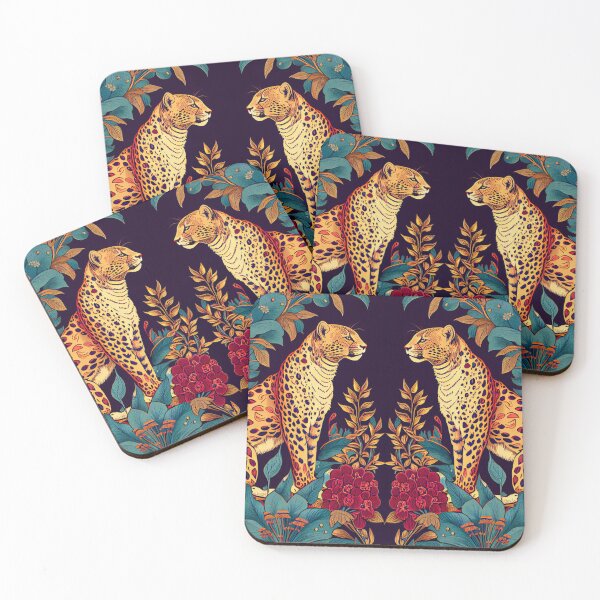 Item preview, Cheetah and Flowers Pattern designed and sold by zoldi.