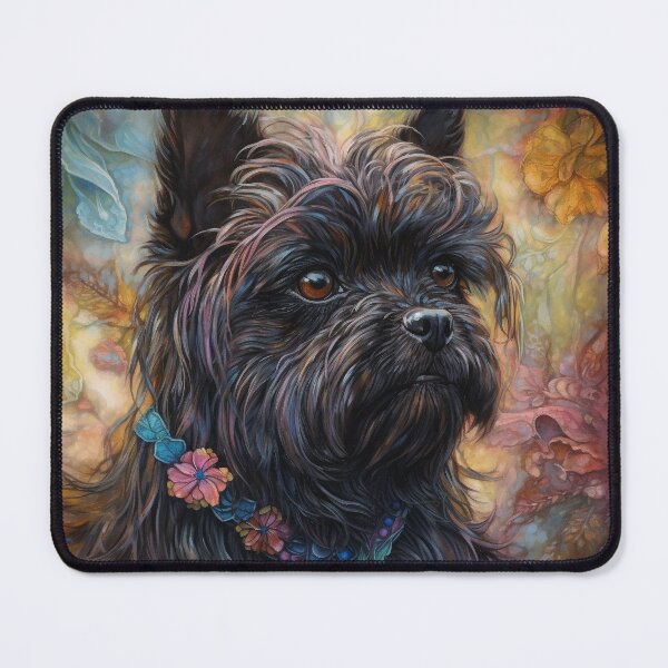 Item preview, Affenpinscher Floral Dog Art 7 designed and sold by DiatomDesigns.