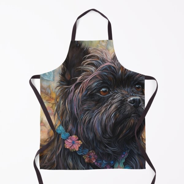 Item preview, Affenpinscher Floral Dog Art 7 designed and sold by DiatomDesigns.