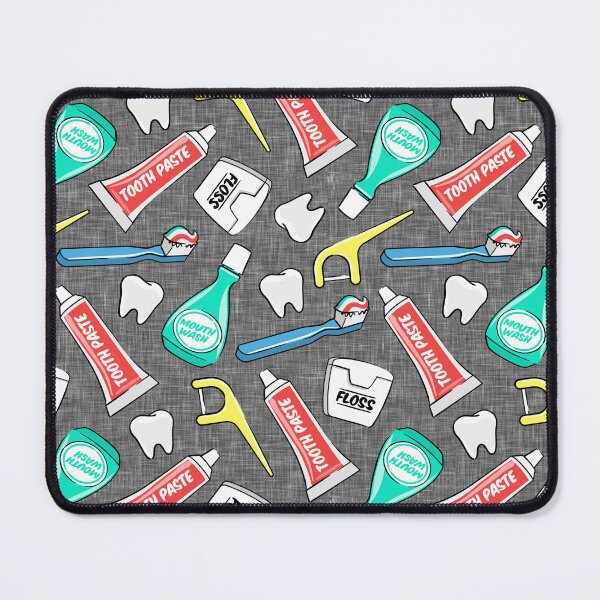 Item preview, dental hygiene - gray linen texture designed and sold by littlearrow.