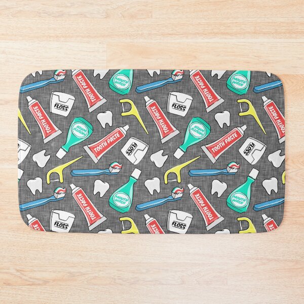 Item preview, dental hygiene - gray linen texture designed and sold by littlearrow.