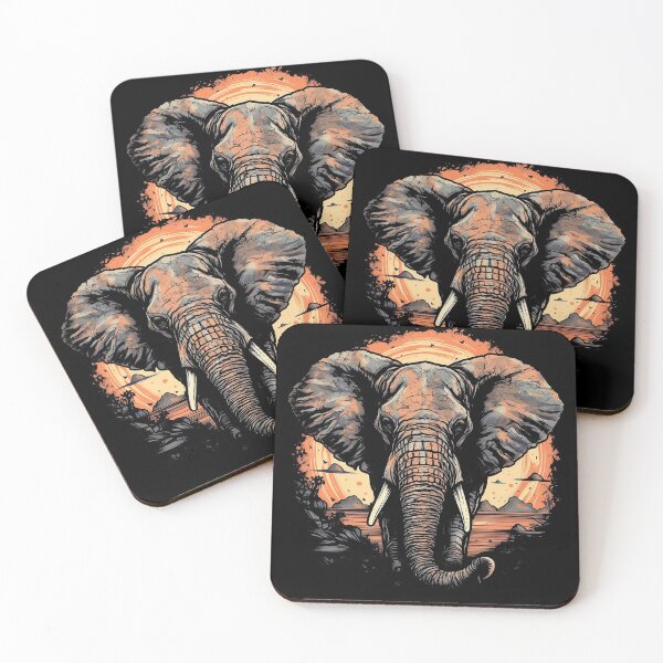 Item preview, Majestic Elephant at Sunset designed and sold by Designs-By-Geli.