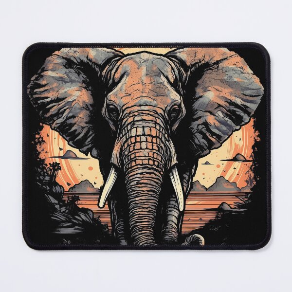 Item preview, Majestic Elephant at Sunset designed and sold by Designs-By-Geli.
