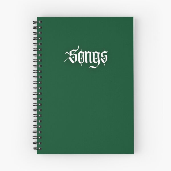 Item preview, Songs Notebook Dark Green designed and sold by Ninjakandy.