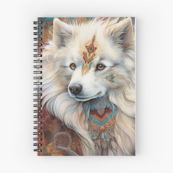 Item preview, Tribal American Eskimo Dog Pop Art 2 designed and sold by DiatomDesigns.