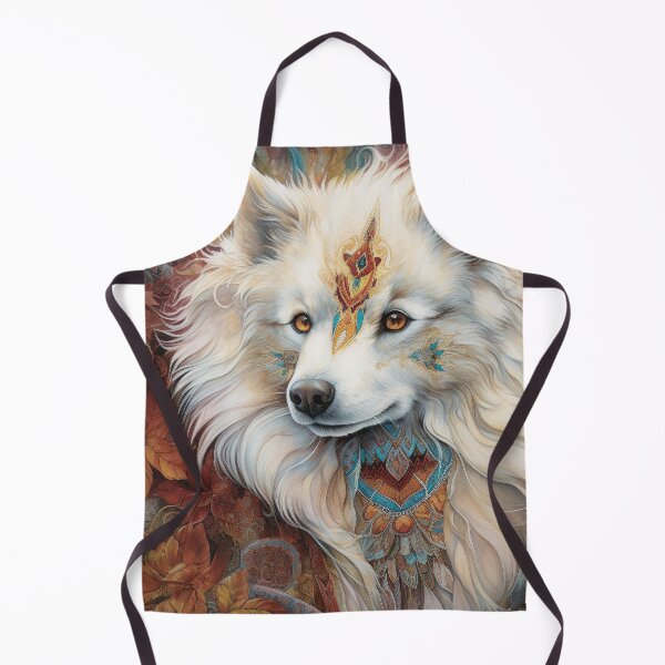 Item preview, Tribal American Eskimo Dog Pop Art 2 designed and sold by DiatomDesigns.