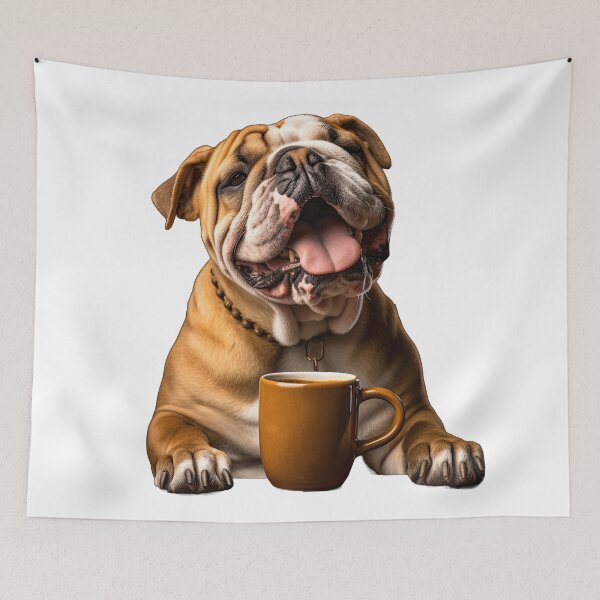 Item preview, Alano Español Spanish Bulldog Coffee for Caffeine Lovers designed and sold by ClawedCreations.