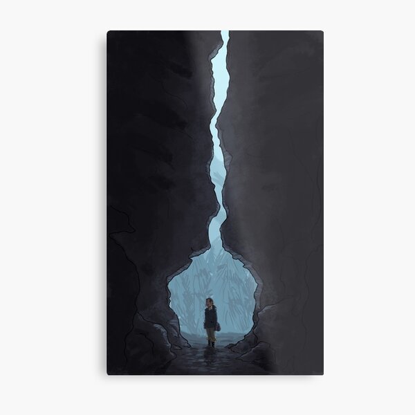 Entering the Cave Metal Print