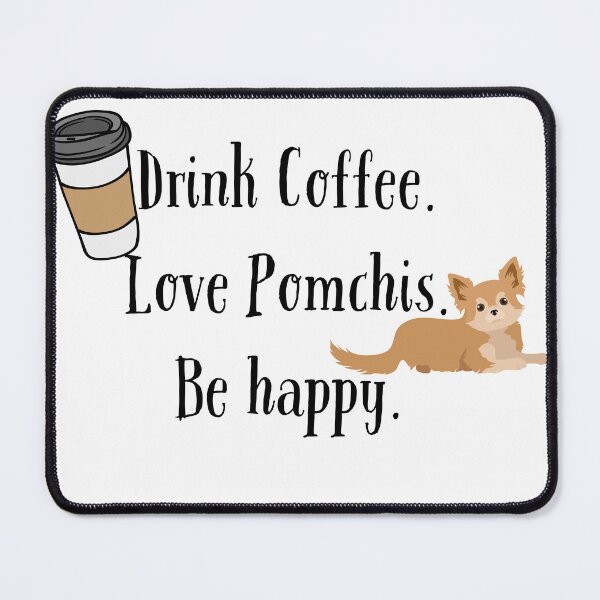 Item preview, Coffee, Pomchi's, Happy designed and sold by Lemon Drop Press.