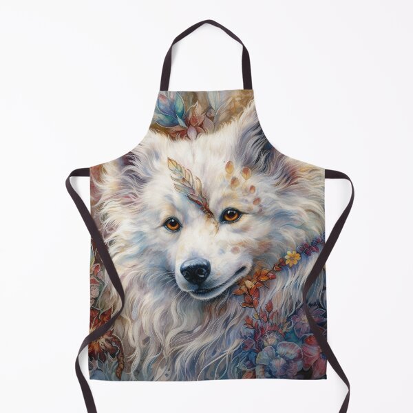 Item preview, Floral American Eskimo Dog Pop Art 4 designed and sold by DiatomDesigns.