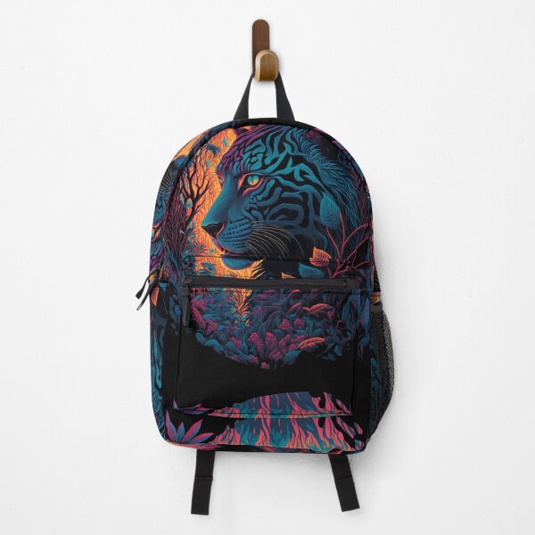 Item preview, vibrant neon colors jungle cheetah  designed and sold by Brainless Art.