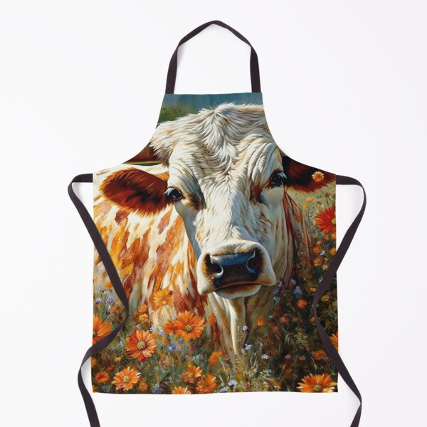 Item preview, Longhorn Cattle In A Field Of Wildflowers designed and sold by Gypsykiss.