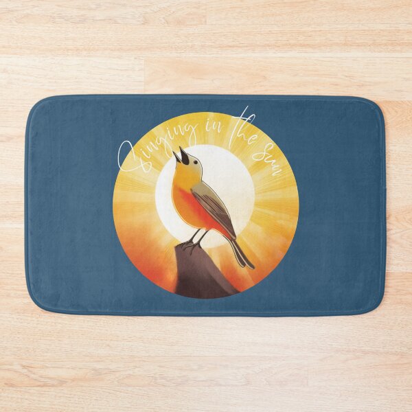 Item preview, Singing in the Sun Bird in Sunrays (light colored text) designed and sold by Step, Repeat.
