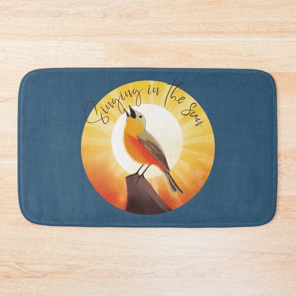 Item preview, Singing in the Sun Bird in Sunrays (dark colored text) designed and sold by Step, Repeat.