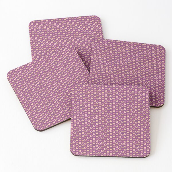 Item preview, Yellow and Light Purple Butterflies on Purple Background designed and sold by Aaron2610.
