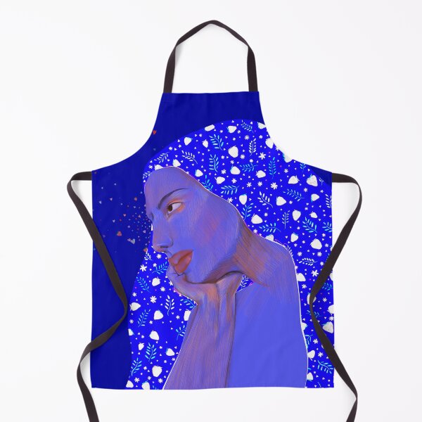 Item preview, Blue beauty portrait designed and sold by Thalia Roman.